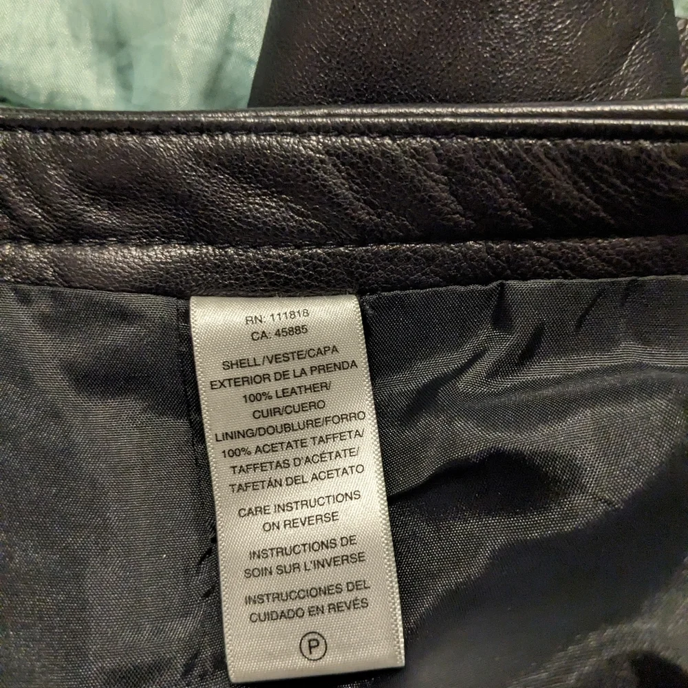 Michael kors black leather Knee Length skirt 29 waist - Picture 2 of 5